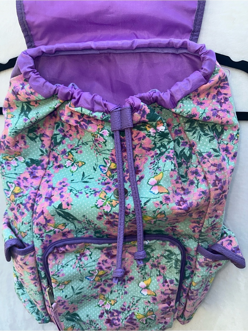 Laura Ashley Full Size Floral Butterfly Backpack - Picture 2 of 9